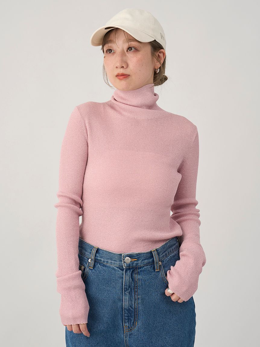 emmi atelier「シアータートルネックトップス」|Tシャツ・カットソー|