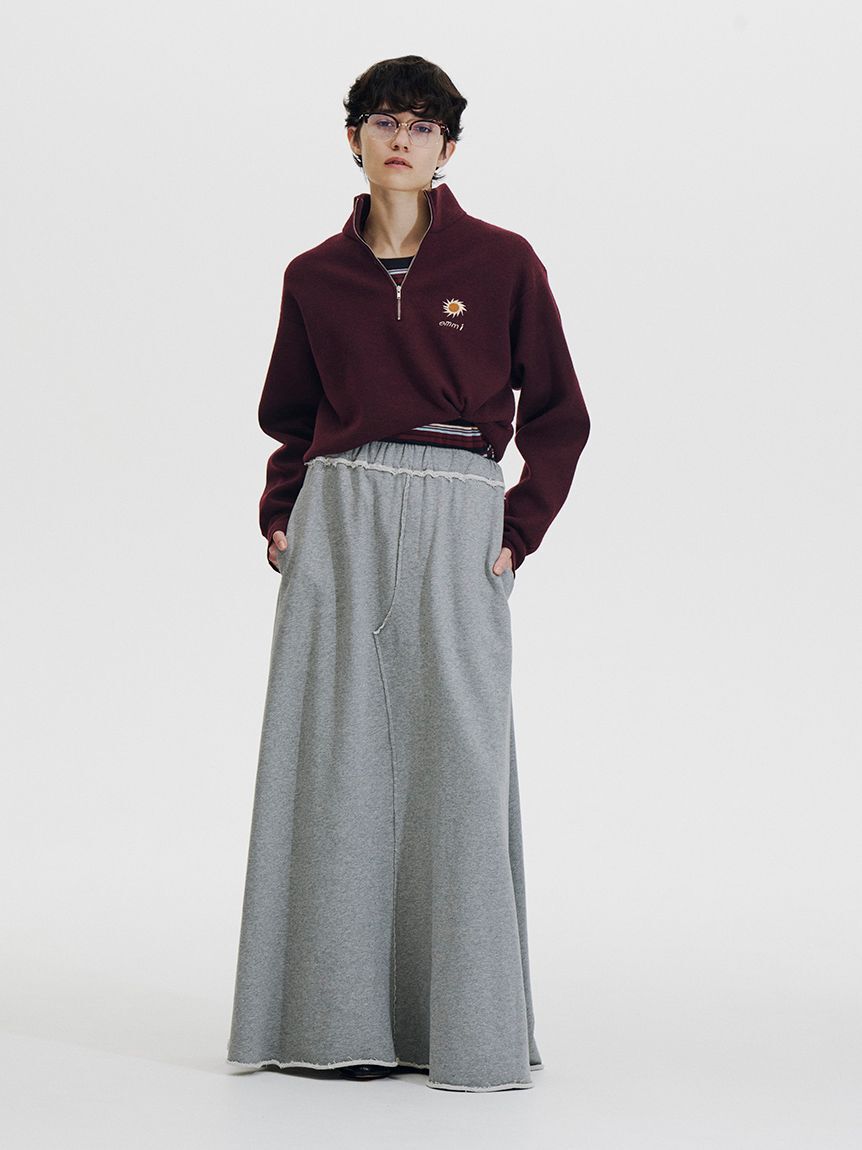 emmi atelier「スウェットマキシスカート」|スカート|GRY