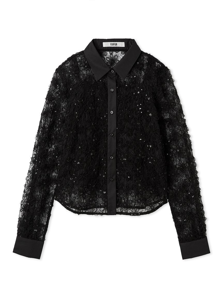 FURFUR「立体フラワーレースブラウス」|シャツ・ブラウス|