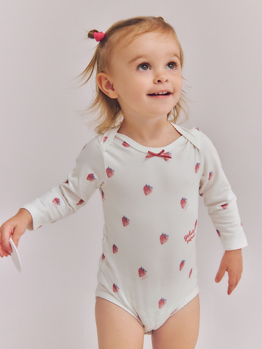GELATO PIQUE KIDS & BABY「【BABY】長袖ボディスーツ」|ロンパース|RED