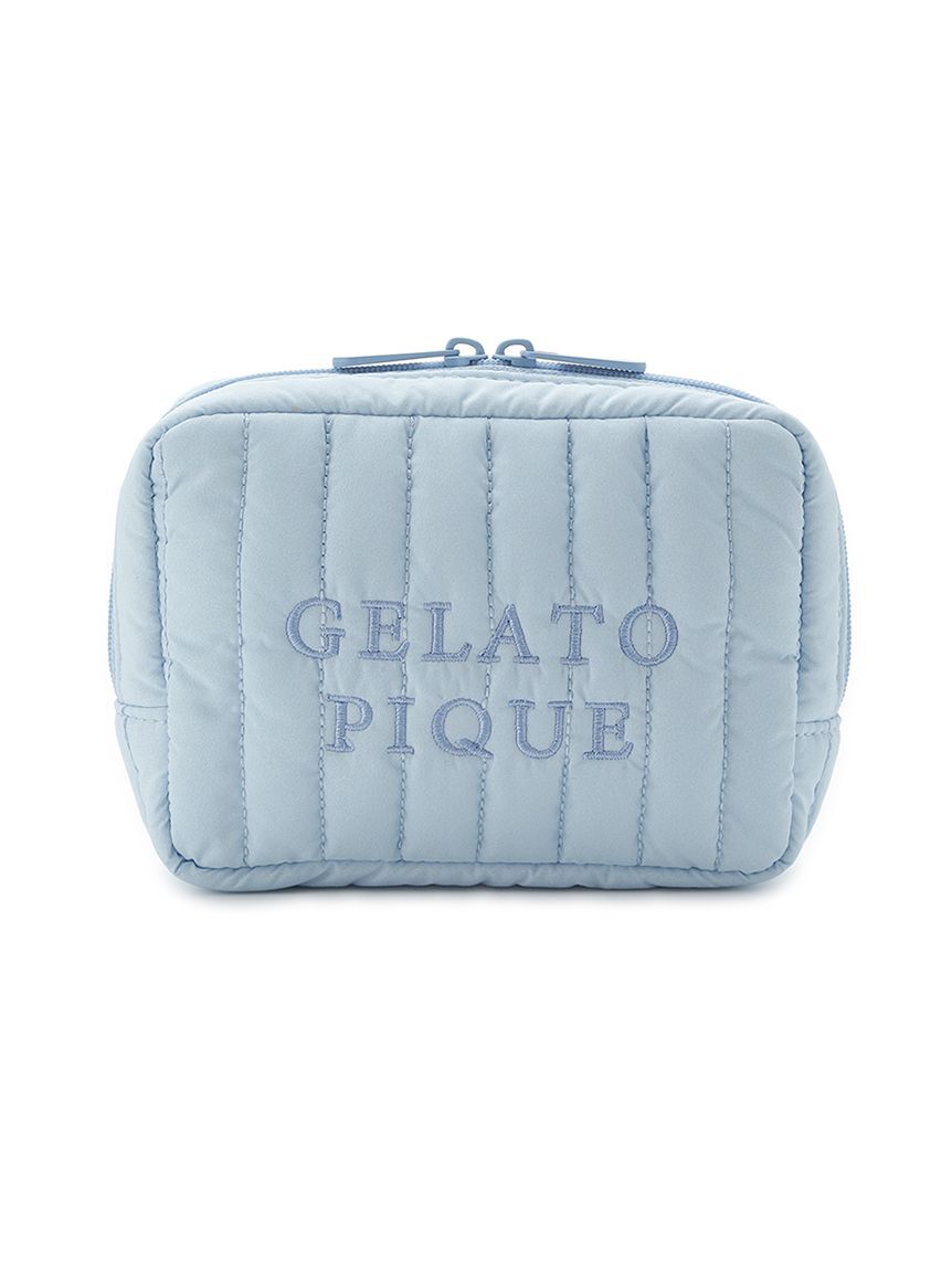 gelato pique「キルティングロゴポーチ」|ポーチ|BLU