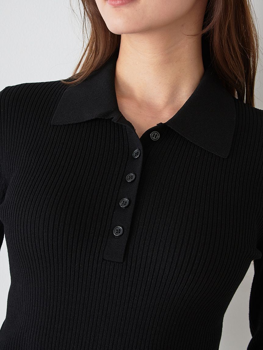 SNIDEL「スカーフ付きポロニット&times;フレアスカートセット」|ワンピース|