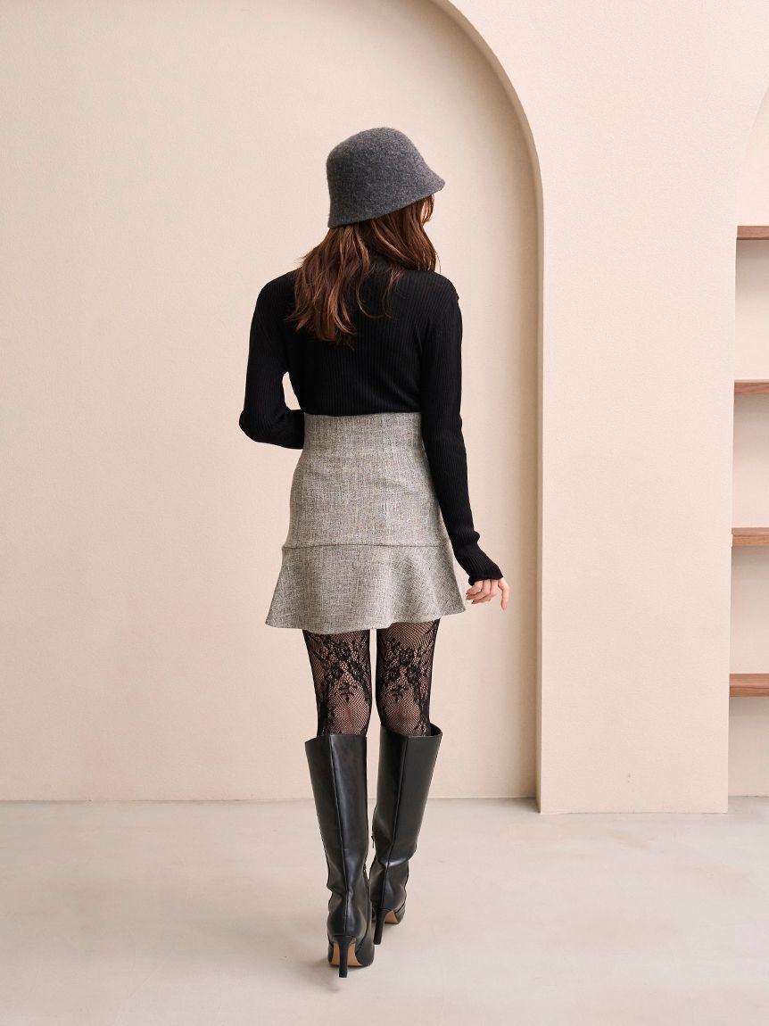 SNIDEL「コールドショルダールーズリブプルオーバー」|ニット・セーター|