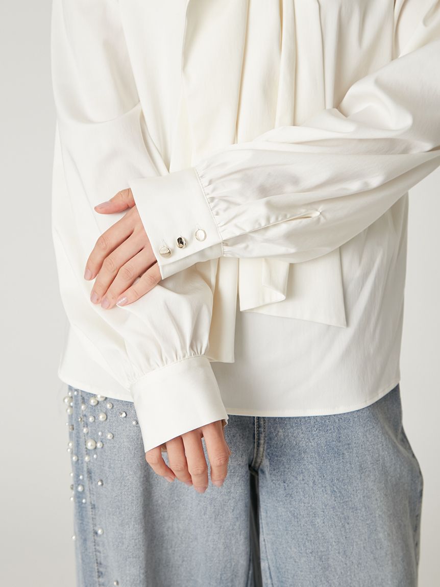 FRAY I.D「ビッグボウタイブラウス」|シャツ・ブラウス|