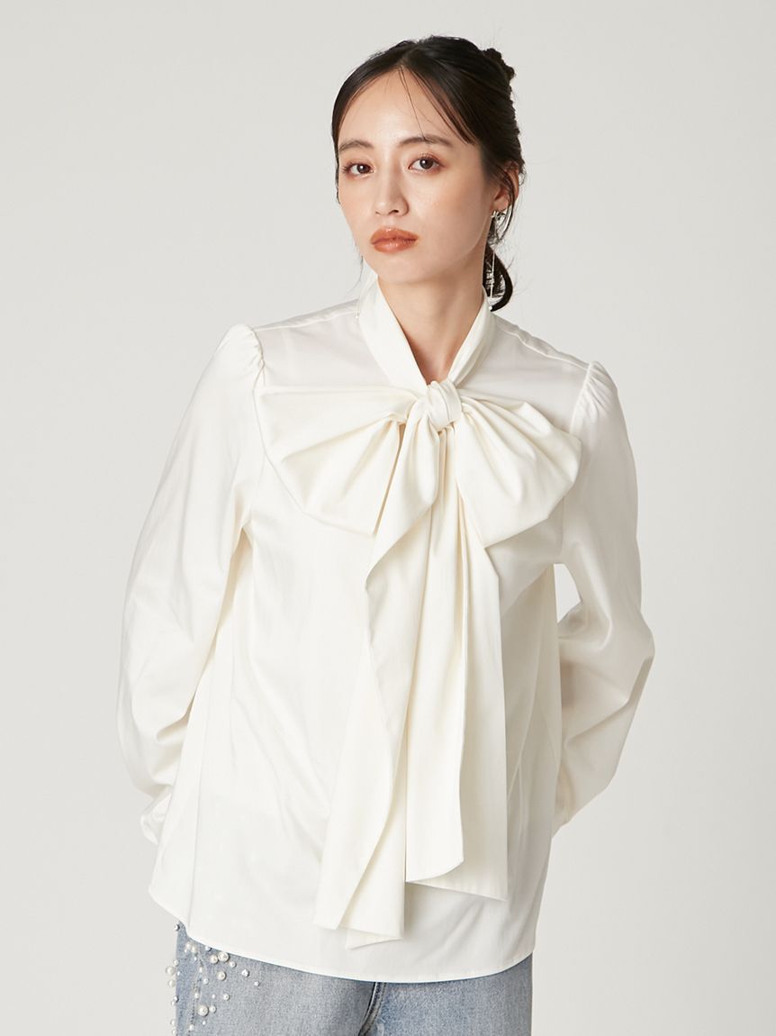 FRAY I.D「ビッグボウタイブラウス」|シャツ・ブラウス|