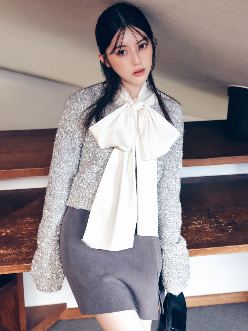 FRAY I.D「ビッグボウタイブラウス」|シャツ・ブラウス|