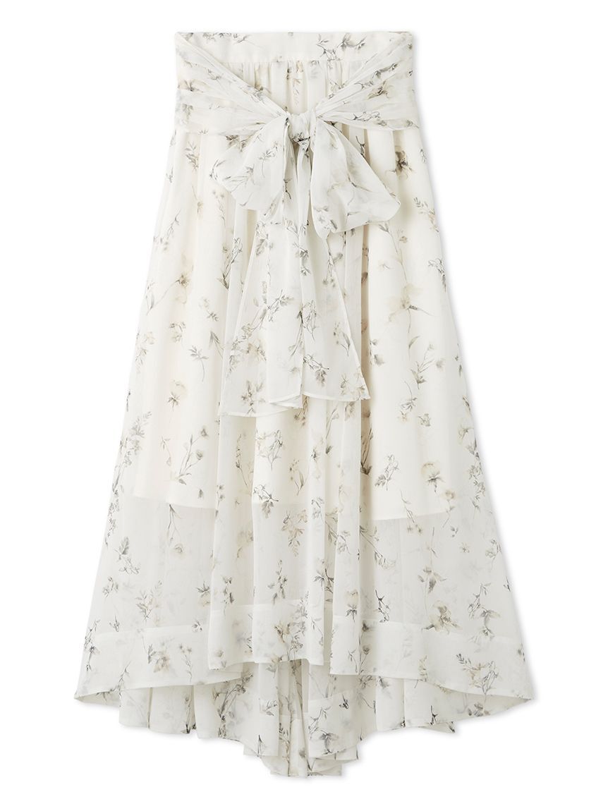 FRAY I.D「サッシュリボンフレアスカート」|スカート|