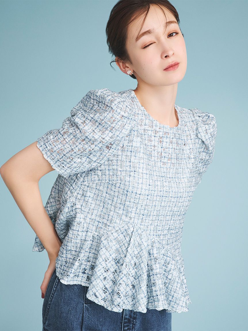 CELFORD「カリグラフィーロゴビジューイヤリング」|イヤリング|