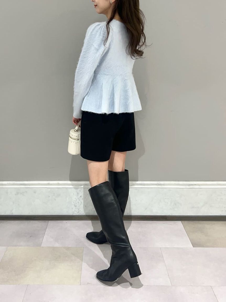 CELFORD「ファーライクペプラムカーディガン」|カーディガン|