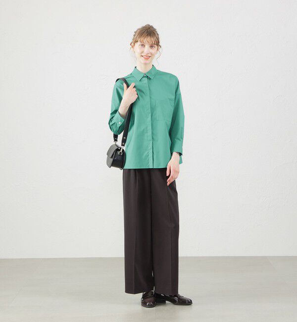 MACKINTOSH PHILOSOPHY「フライフロントクロップドシャツ」|シャツ・ブラウス|