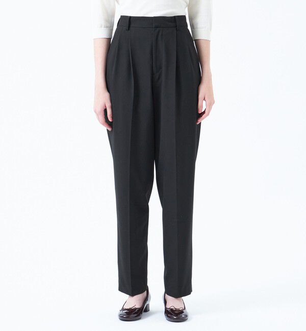 MACKINTOSH PHILOSOPHY「ダブルタックテーパードパンツ」|スラックス|