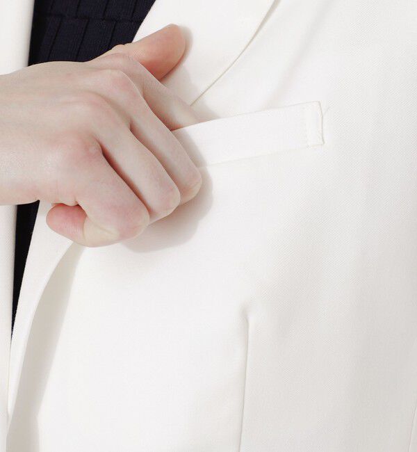  「ウォッシャブルハーフスリーブジャケット」|テーラードジャケット|