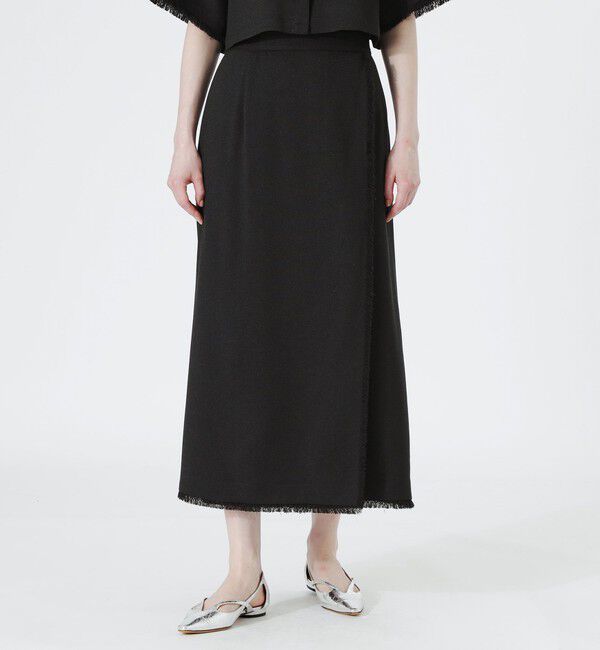  「フリンジスカート」|スカート|ブラック