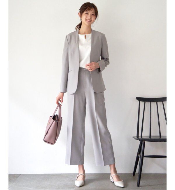 IKKA LOUNGE「リネンライクV襟ジャケット」|その他|