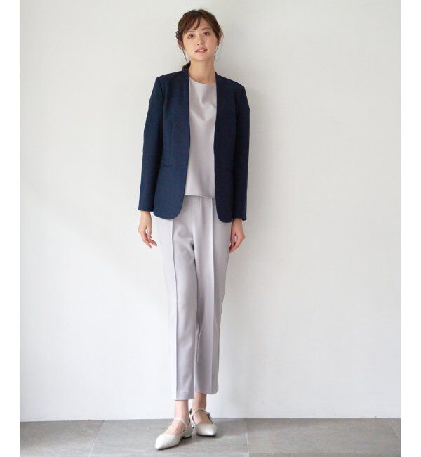 IKKA LOUNGE「リネンライクV襟ジャケット」|その他|