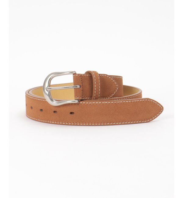 ikka「カラーステッチスウェードベルト」|ダウンベスト・ベスト|ブラウン