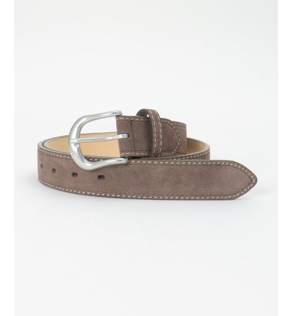 ikka「カラーステッチスウェードベルト」|ダウンベスト・ベスト|Dkブラウン