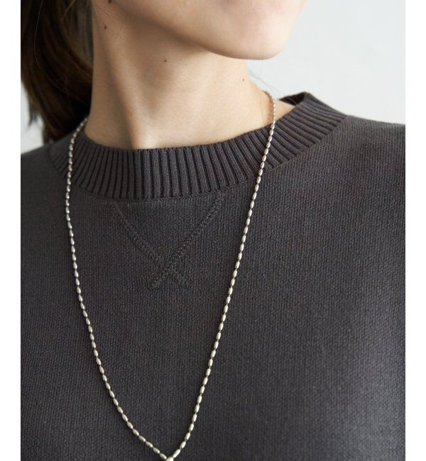 ikka「ダブルフェイススウェットライクニット」|プルオーバー|