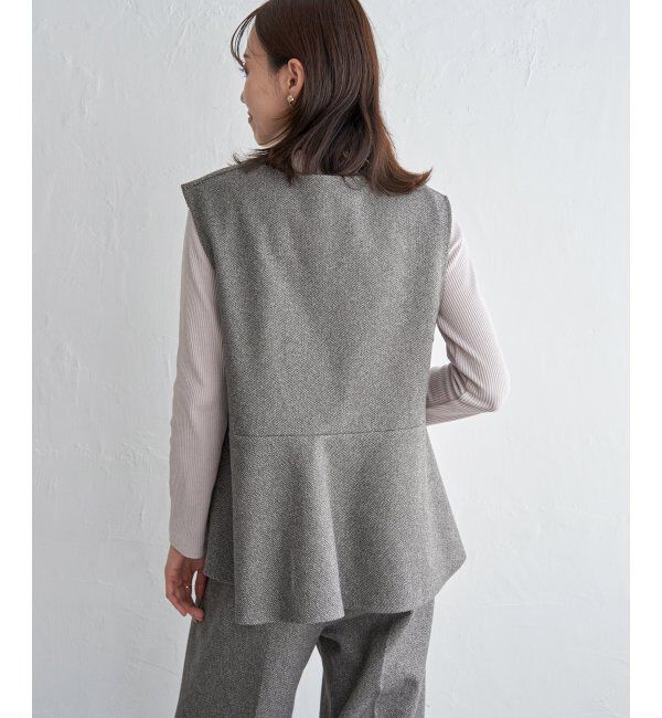 IKKA LOUNGE「【2点セット】ペプラムジレパンツセット」|ワンピース|