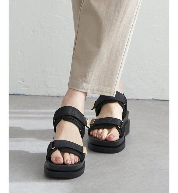 ikka「ベルクロスポーティーサンダル」|その他|