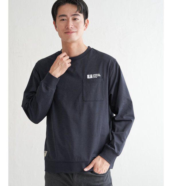ikka「URBAN NATURE LIFE アーバンネイチャーライフ ドライスピードトレT」|Tシャツ・カットソー|ネイビーブルー