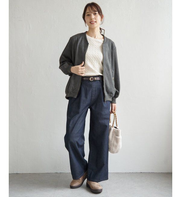 ikka「フェイクスエードブルゾン」|ブルゾン・スタジャン|