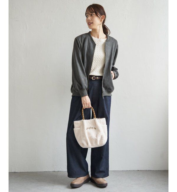 ikka「フェイクスエードブルゾン」|ブルゾン・スタジャン|