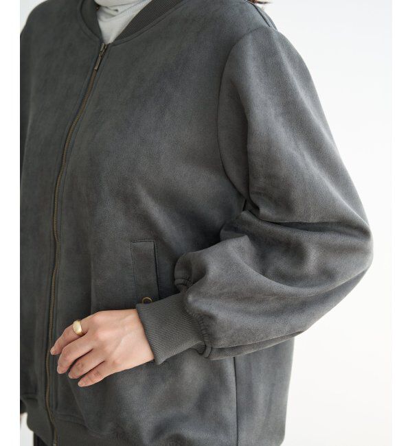 ikka「フェイクスエードブルゾン」|ブルゾン・スタジャン|