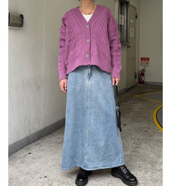 Lbc with Life「ケーブルボリュームカーディガン」|カーディガン|