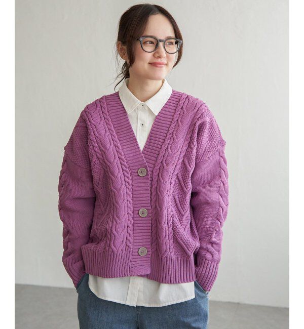 Lbc with Life「ケーブルボリュームカーディガン」|カーディガン|