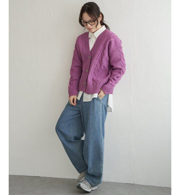Lbc with Life「ケーブルボリュームカーディガン」|カーディガン|