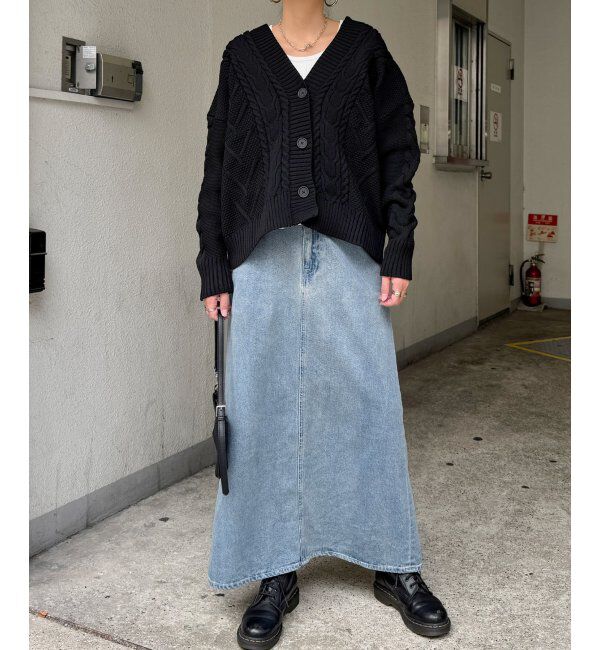 Lbc with Life「ケーブルボリュームカーディガン」|カーディガン|