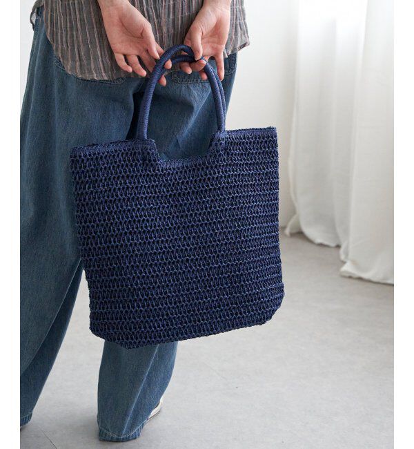 Lbc with Life「ミックスハンドルペーパートート」|その他|ブルー