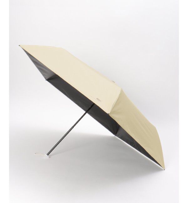 Lbc with Life「Wpc. 遮光軽量 ソリッド ミニ 日傘 折りたたみ傘 晴雨兼用」|傘|ベージュ