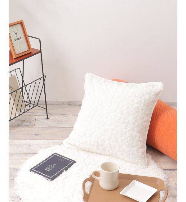 Lbc with Life「パールクッションカバー」|クッション・クッションカバー|アイボリー