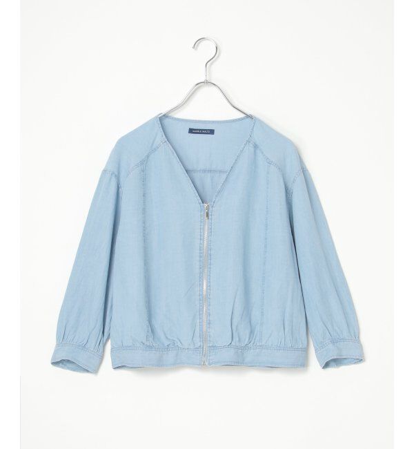 VENCE share style「デニムVネックブルゾン」|その他|