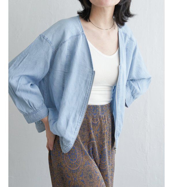VENCE share style「デニムVネックブルゾン」|その他|