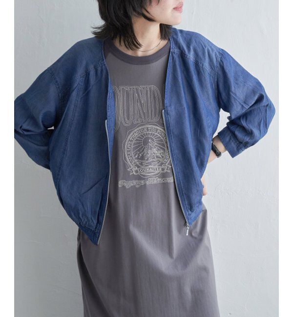 VENCE share style「デニムVネックブルゾン」|その他|