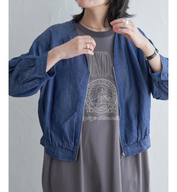 VENCE share style「デニムVネックブルゾン」|その他|