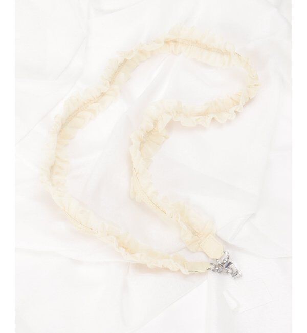 VENCE share style「ハートチュールストラップ」|ネックレス|オフホワイト