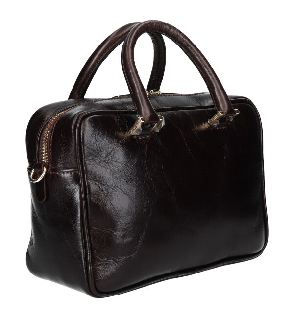 IMPORT SELECT「【CHRISTIAN VILLA】スクエアレザーハンドバッグ(Q56453)」|ハンドバッグ|