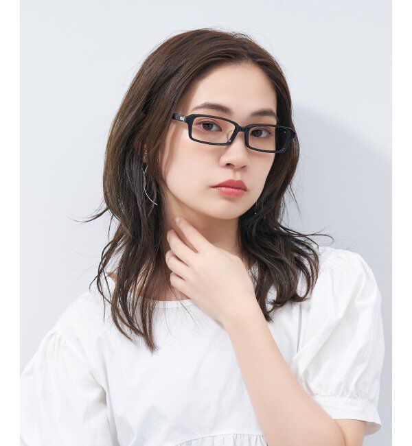  「スクエア型 メガネ｜ユニセックス 上質感のあるフレーム  レンズ交換券付」|メガネ|