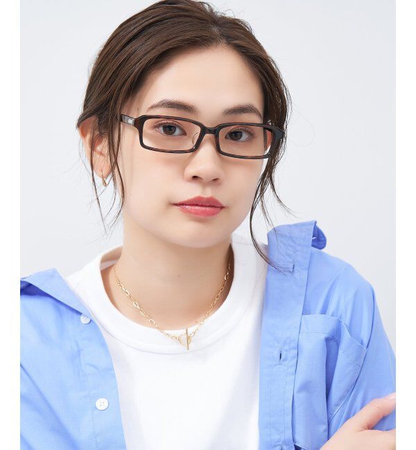  「スクエア型 メガネ｜ユニセックス 上質感のあるフレーム  レンズ交換券付」|メガネ|