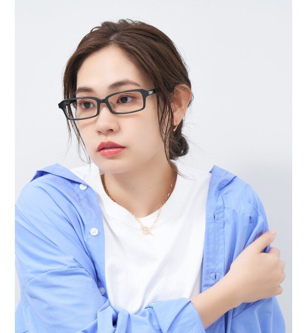 「スクエア型 メガネ｜ユニセックス 上質感のあるフレーム  レンズ交換券付」|メガネ|