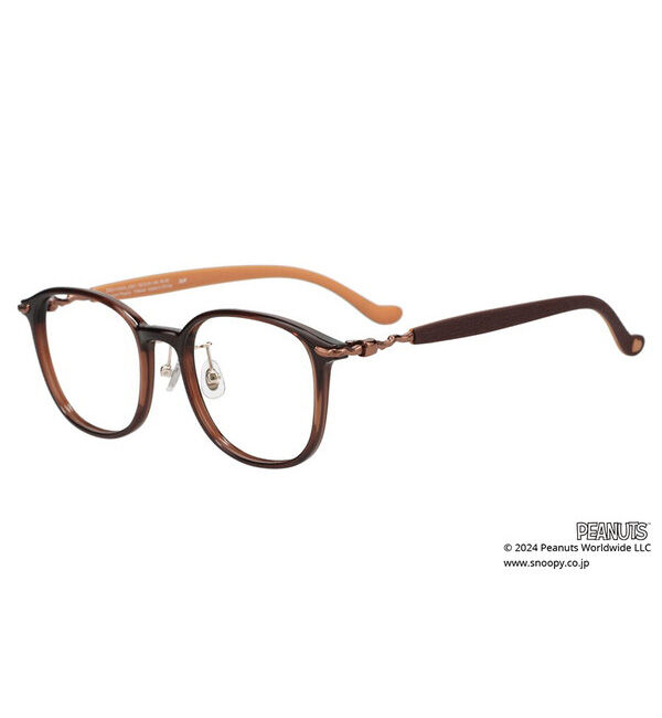  「ウェリントン型 メガネ |  Zoff PEANUTS COLLECTION 4 (ビーグルスカウト モデル)  レンズ交換券付」|メガネ|