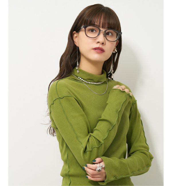  「【LOVE BY e.m.コラボ】&ldquo;scent&rdquo; ｜ウェリントン型フレーム｜Zoff｜LOVE BY e.m. レンズ交換券付」|メガネ|