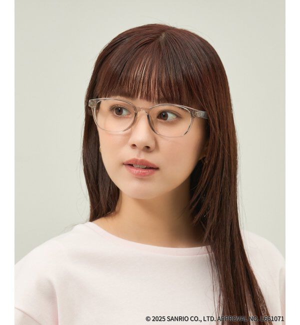  「Zoff｜はぴだんぶい ウェリントン型 メガネ｜伊達・度付きメガネ｜グッズ   レンズ交換券付」|メガネ|