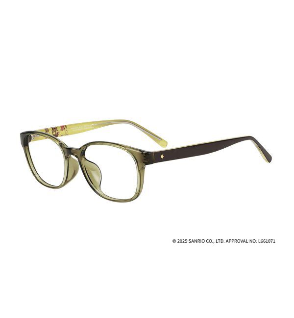  「Zoff｜はぴだんぶい ウェリントン型 メガネ｜伊達・度付きメガネ｜グッズ   レンズ交換券付」|メガネ|