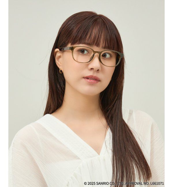  「Zoff｜はぴだんぶい ウェリントン型 メガネ｜伊達・度付きメガネ｜グッズ   レンズ交換券付」|メガネ|