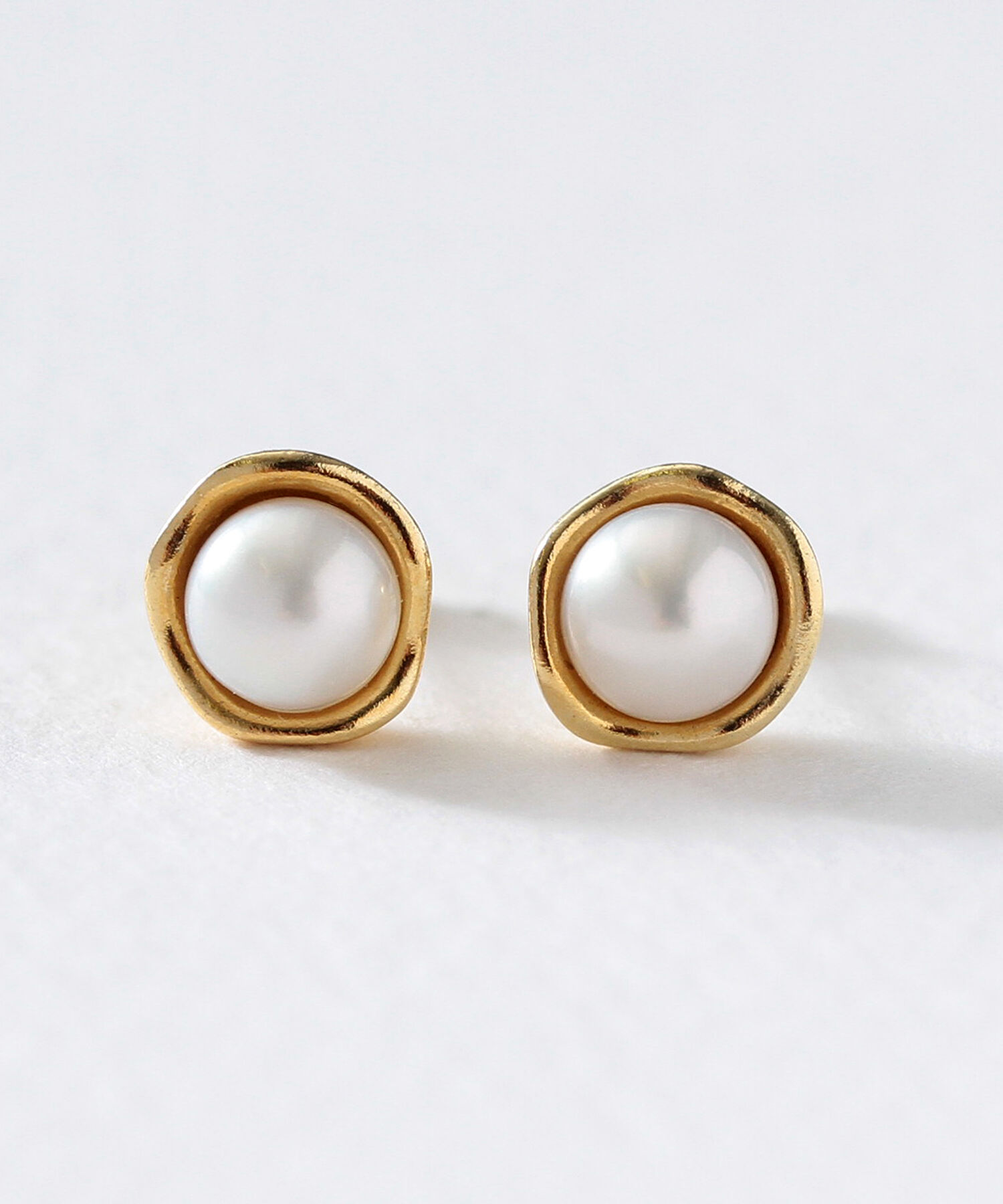  「silver925 パールビジュー 一粒パール スタッドピアス（ニッケルフリー）」|ピアス|